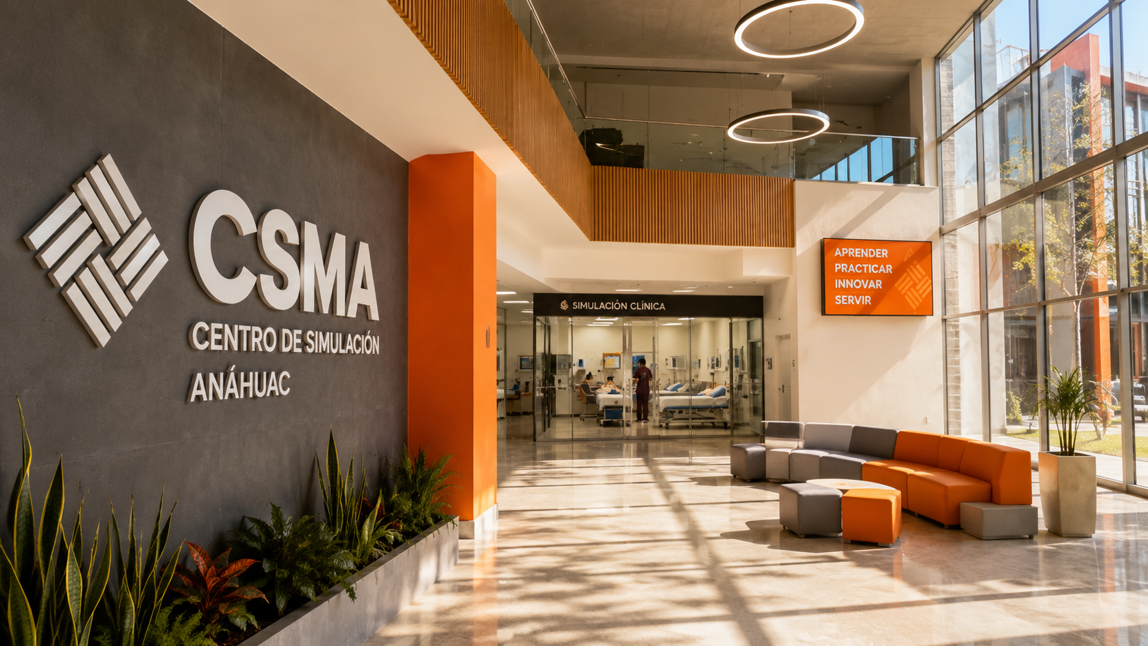 Interior del Centro de Simulación Médica Avanzada (CSMA) de la Universidad Anáhuac Querétaro